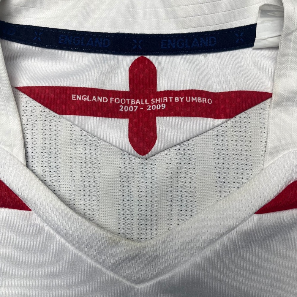 Umbro England Football Shirt Mens XL White 2007-2009 Home Soccer Jersey - Picture 8 of 12